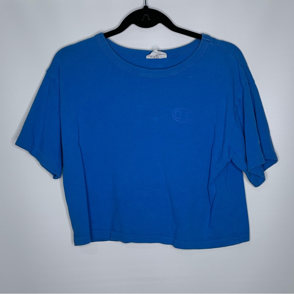 Champion Blue T-Shirt Logo Small